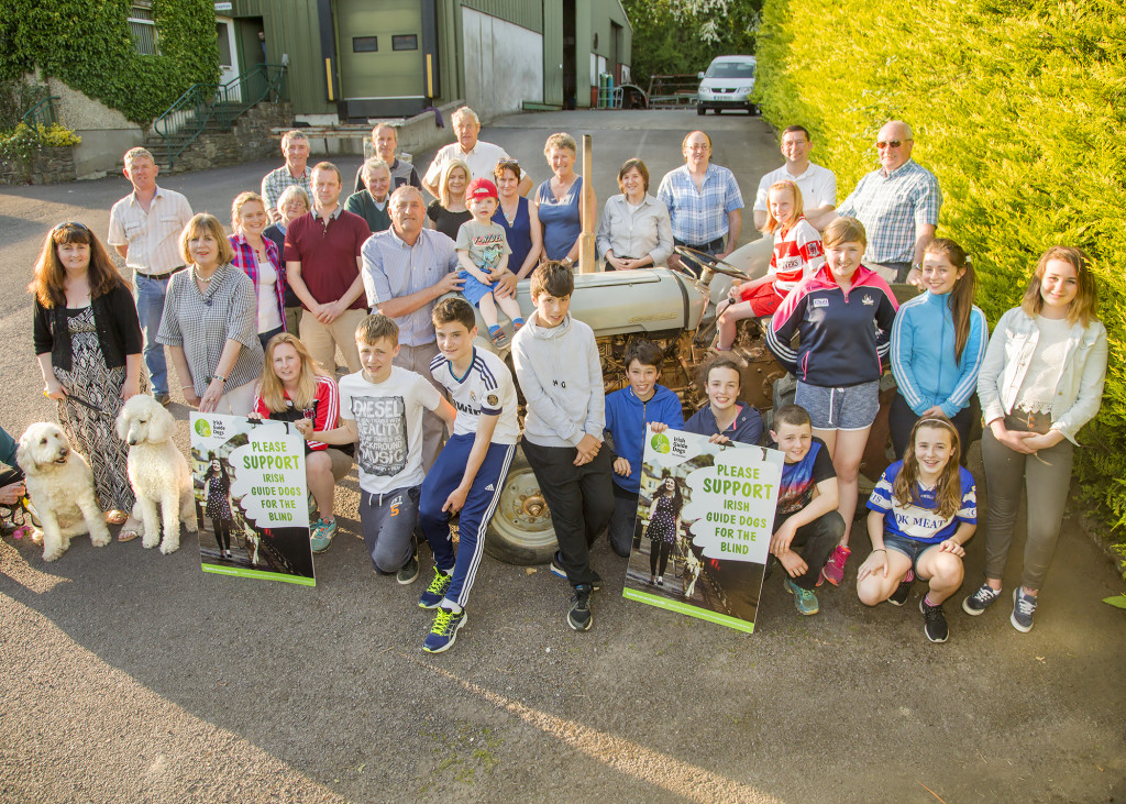 Launch of the De Courcey Harvest Working Day Raffle in aid the Irish Guide Dogs and local Community Groups on Monday 1st August marking the 80th anniversary of the production of the Ferguson Tractor, top prize is a trip to London with Barter Travel, Bandon. Pictured are the Organising Committee and reps from the Irish Guide Dogs and the local Community groups who will benefit from the event.